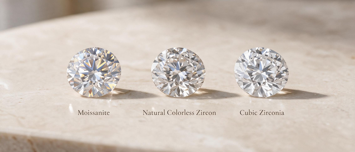 Moissanite, CZ, and Zircon Are Different