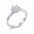 Six‑Prong Setting Moissanite Ring