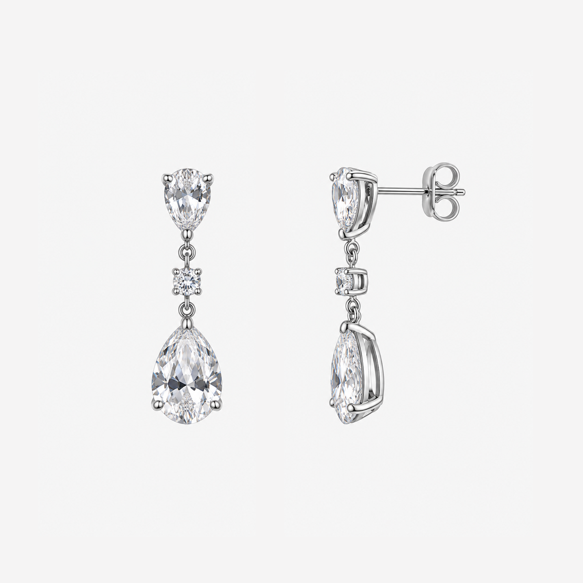 Dewdrop Line Drop Earrings