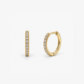 Fine Circle Huggie Earrings