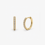 Fine Circle Huggie Earrings
