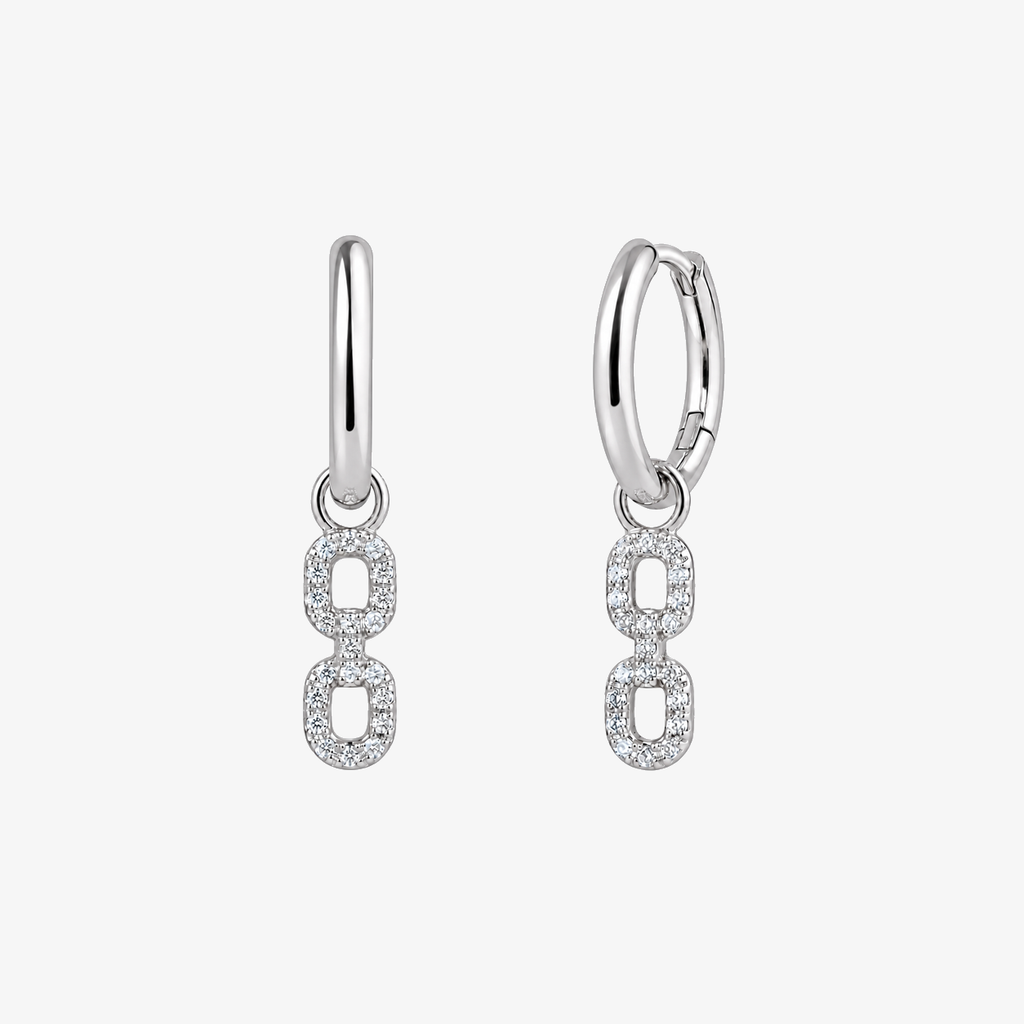 Open Contour Drop Earrings