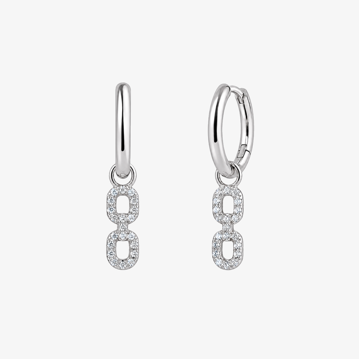 Open Contour Drop Earrings