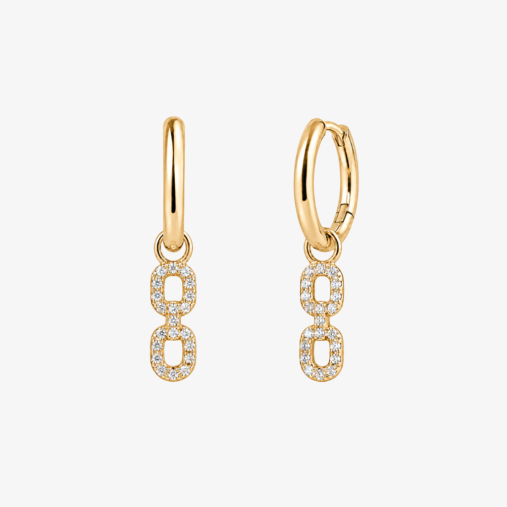 Open Contour Drop Earrings