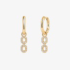Open Contour Drop Earrings