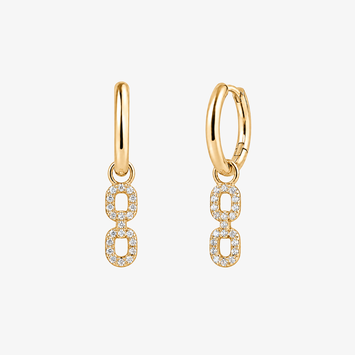 Open Contour Drop Earrings