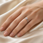 Six‑Prong Setting Moissanite Ring
