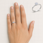 Six‑Prong Setting Moissanite Ring