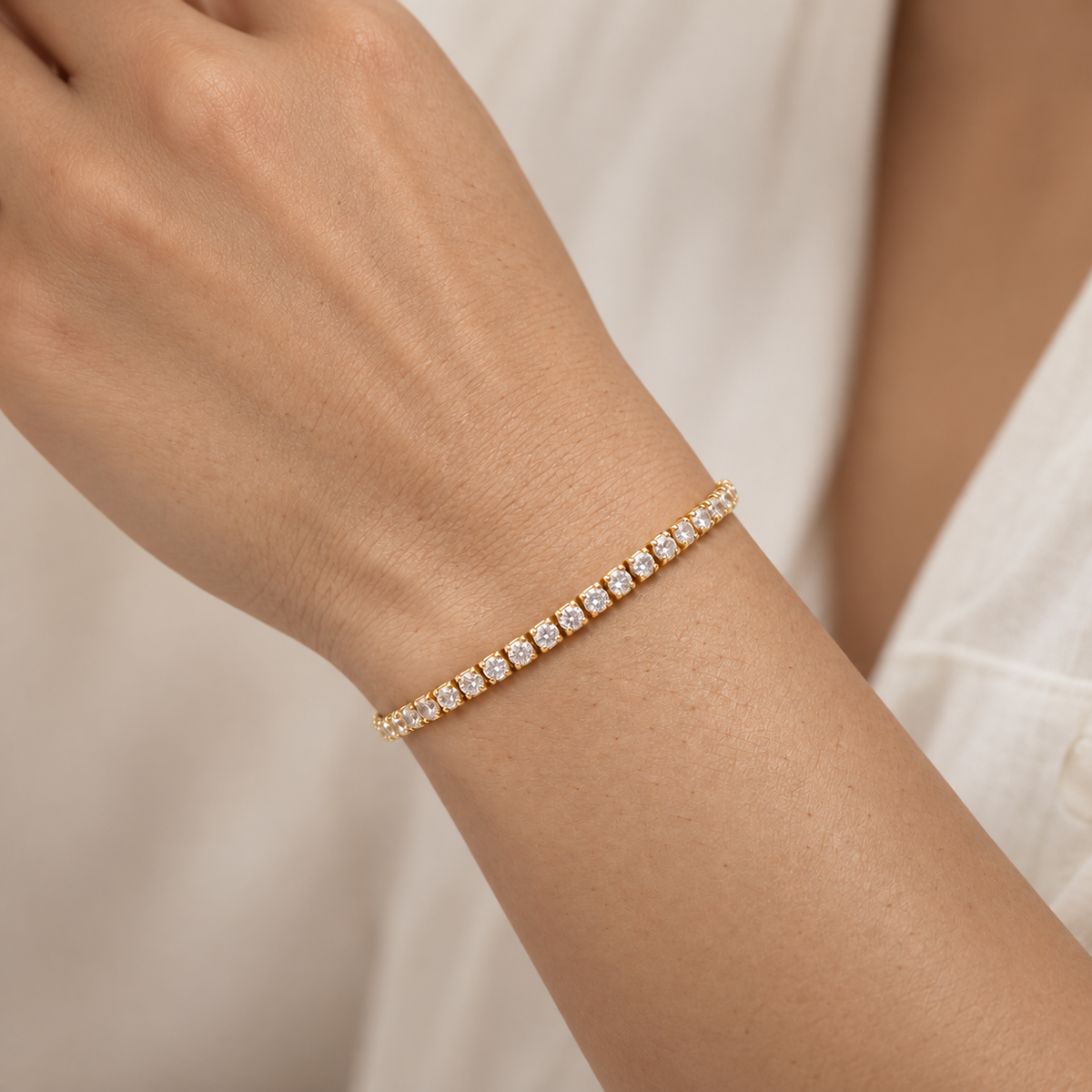 Everyday Line Tennis Bracelet