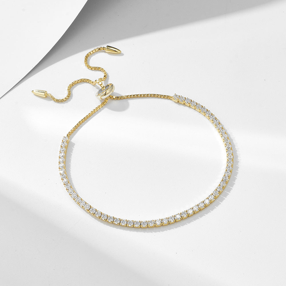 Adjustable Pavé Line Bracelet – image 3