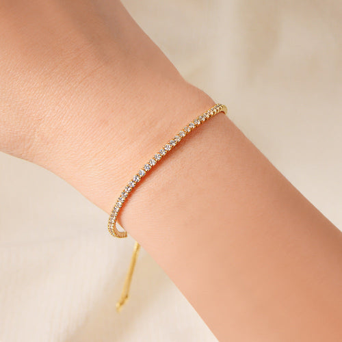 Adjustable Pavé Line Bracelet – image 4