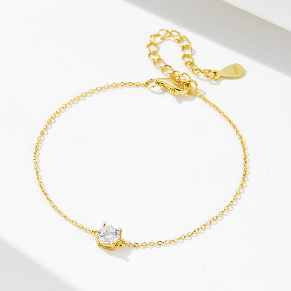 Everyday Solitaire Cubic Zirconia Bracelet – image 1
