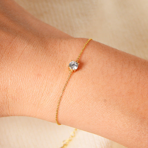 Everyday Solitaire Cubic Zirconia Bracelet – image 4