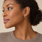 Fine Circle Huggie Earrings