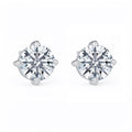 Four-Prong Cubic Zirconia Stud Earrings – image 6