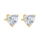 Heart Cubic Zirconia Stud Earrings – image 5