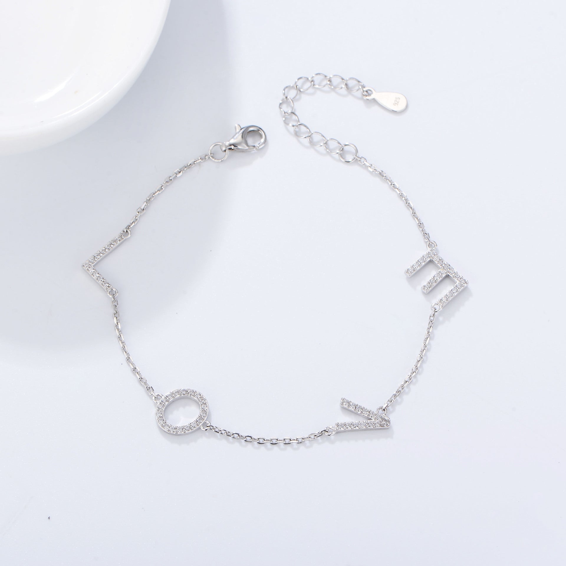 LOVE Letter Pavé Bracelet – image 2