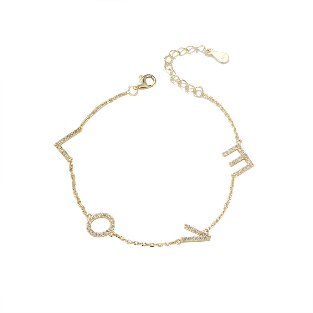 LOVE Letter Pavé Bracelet – image 5