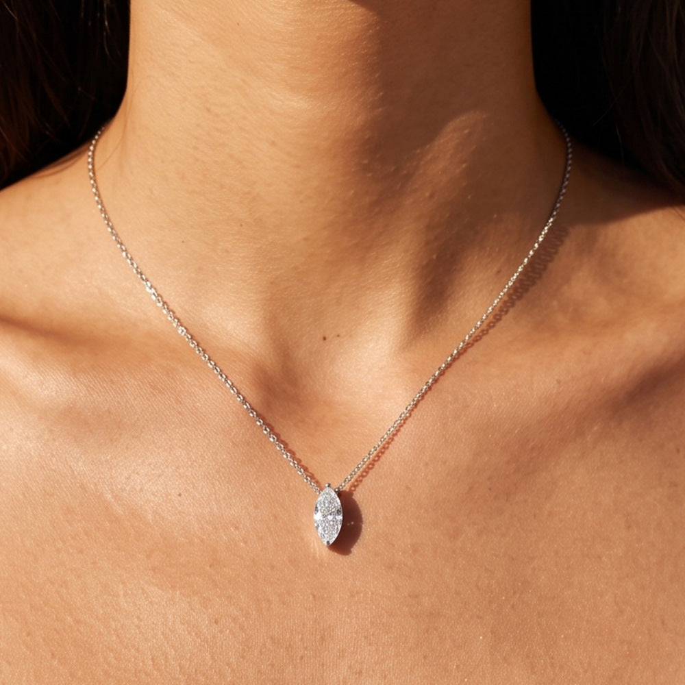 Marquise Moissanite Necklace – image 4