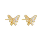 Pavé Butterfly Stud Earrings – image 5