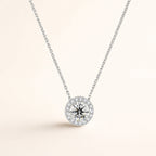 1 Carat Round Moissanite Necklace – image 1