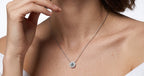 1 Carat Round Moissanite Necklace – image 4