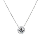 1 Carat Round Moissanite Necklace – image 5