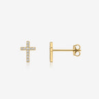Cross Moment Stud Earrings