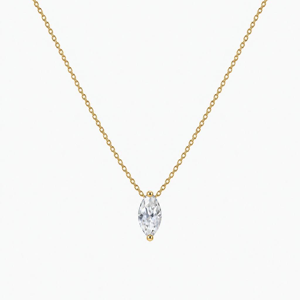 Long Light Pendant Necklace
