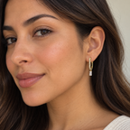 Soft Arc Huggie Earrings