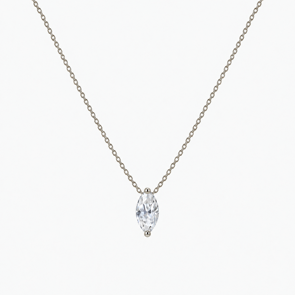 Long Light Pendant Necklace