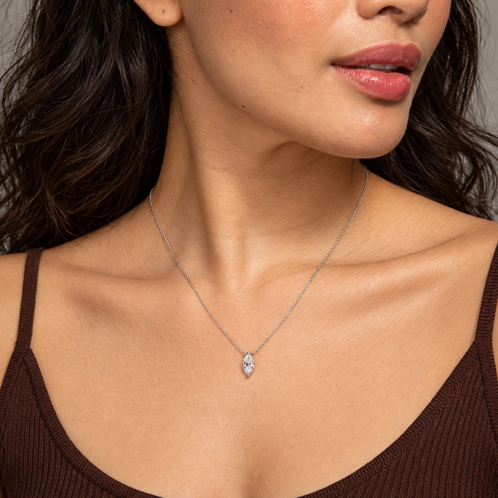 Long Light Pendant Necklace