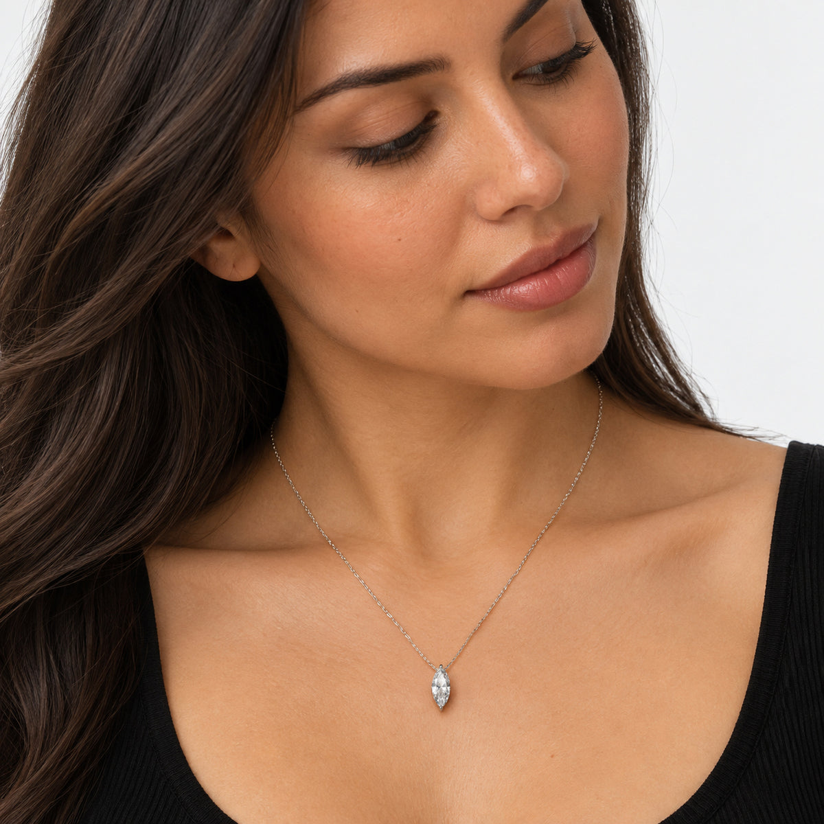 Long Light Pendant Necklace