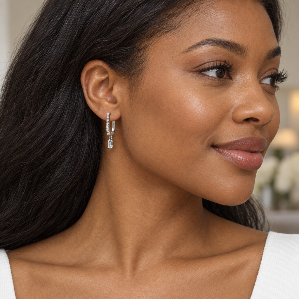 Soft Arc Huggie Earrings