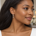 Soft Arc Huggie Earrings