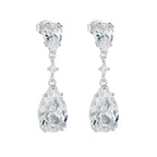 Teardrop Cubic Zirconia Drop Earrings – image 5